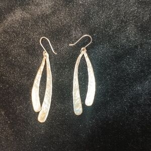 Hammered Sterling Silver Dangle Earrings